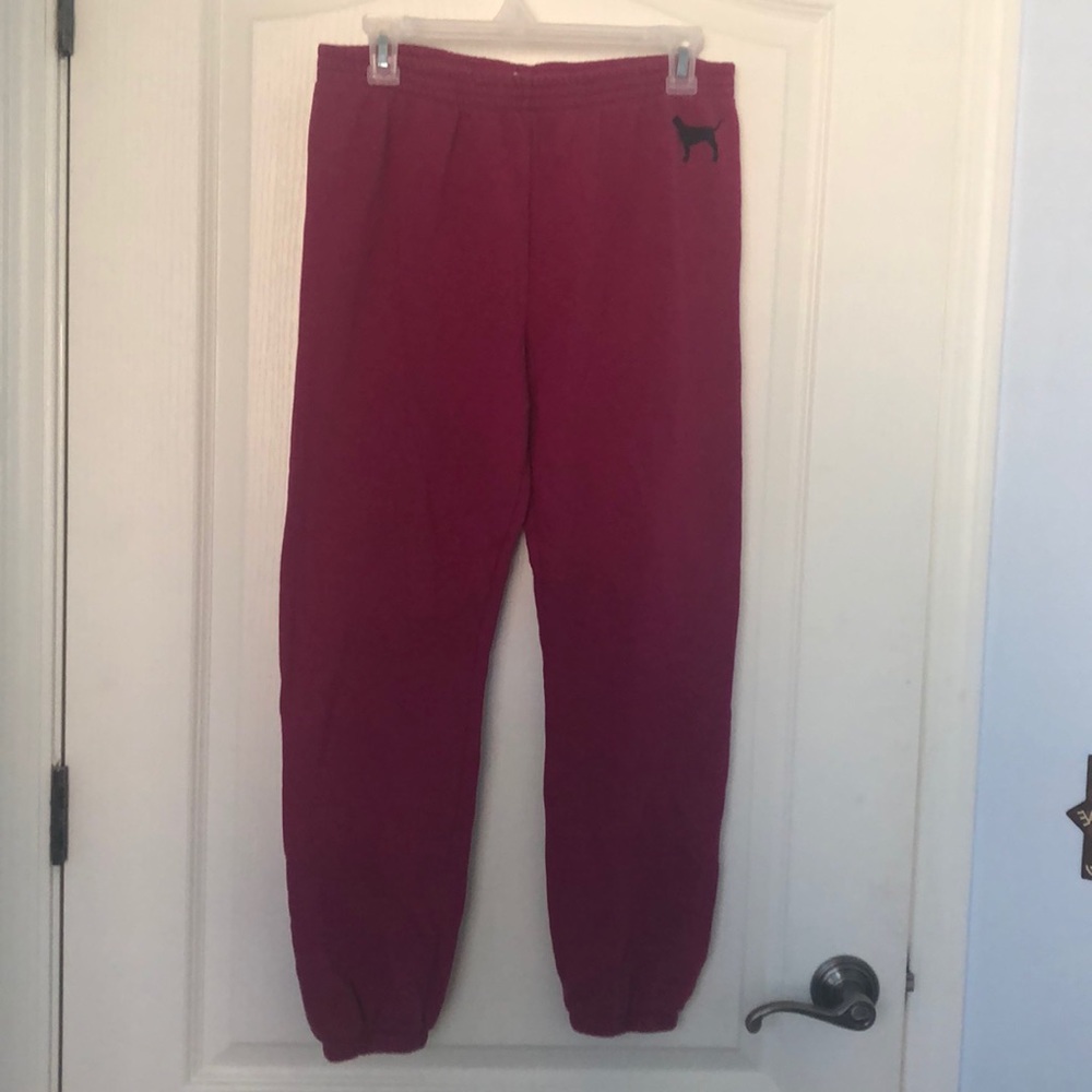 Rise pink sweat pants
